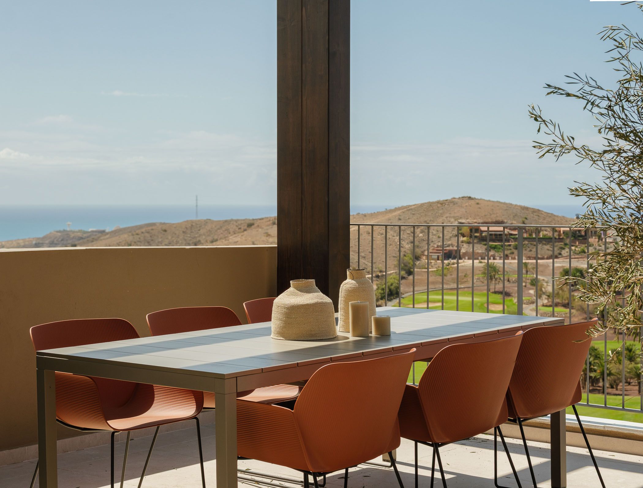 villa-8 mesa de comedor de la terraza